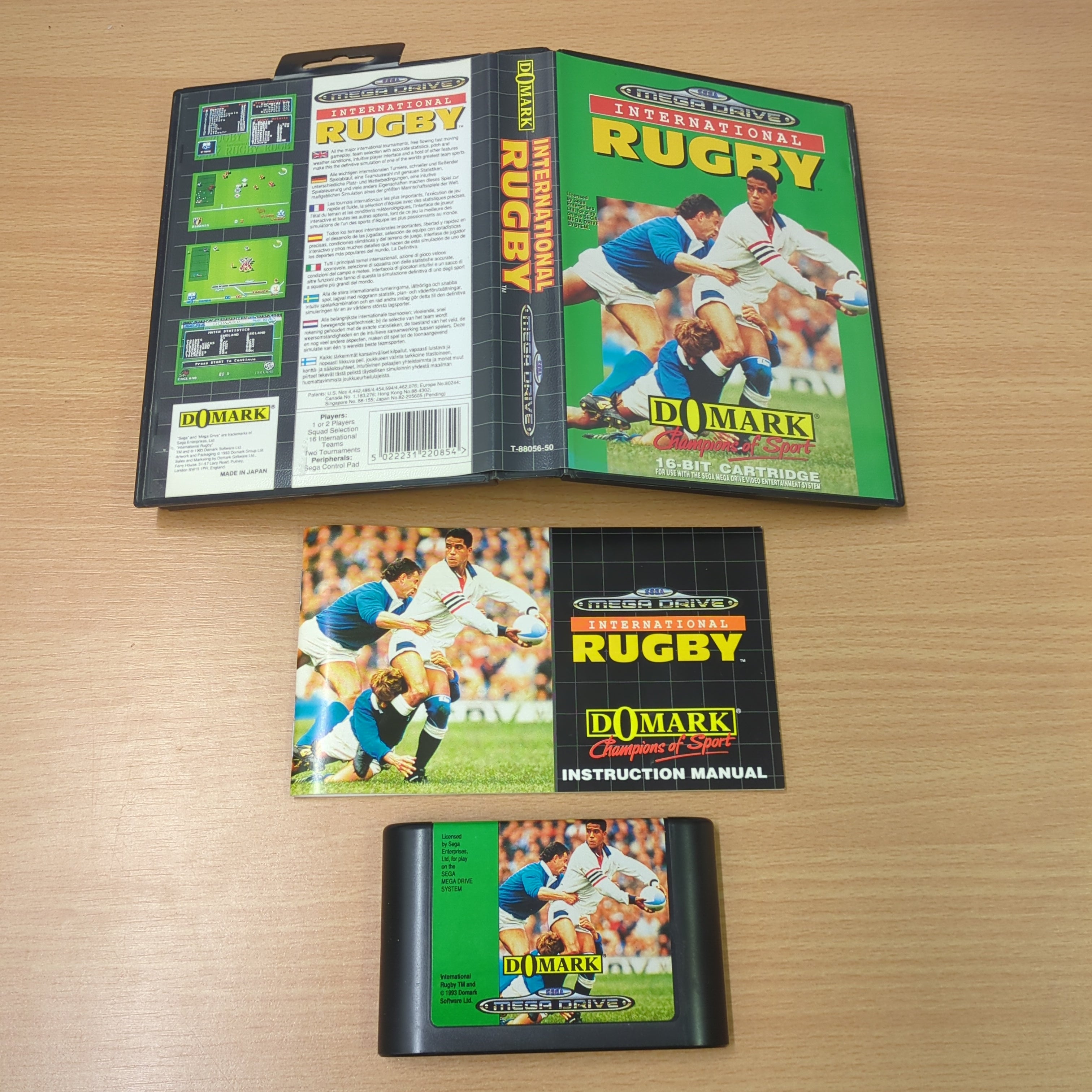 International Rugby Sega Mega Drive game International Rugby Sega Mega Drive game